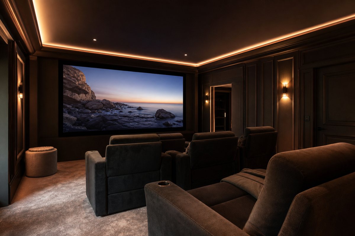 Réalisation de salle de cinéma privée CineHome