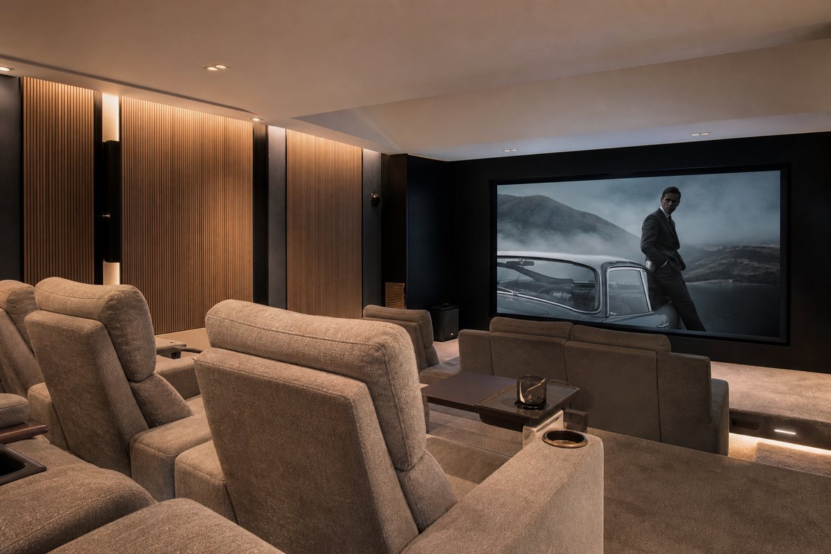 Réalisation de salle de cinéma privée CineHome