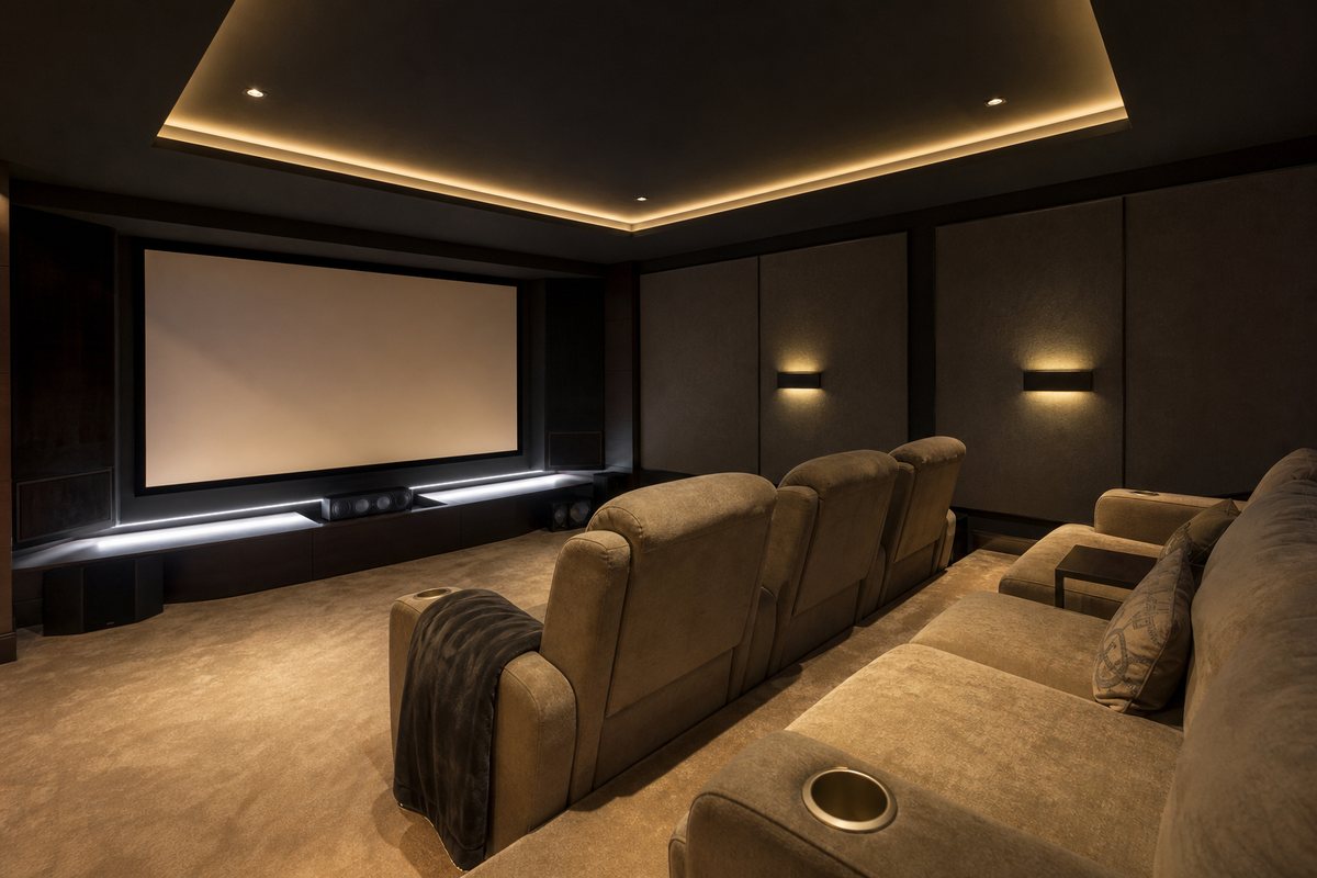 Réalisation de salle de cinéma privée CineHome